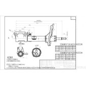 Стойка задняя 2WD TOYOTA HARRIER 03- / KLUGER 01- лев. <b>SAT ST-48540-49165</b>
