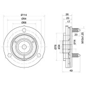 Опора передней стойки TOYOTA Prado / Surf <b>SAT ST-48609-35030</b>