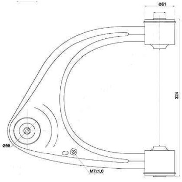 Рычаг перед. верхний с шаров. TOYOTA TUNDRA / SEQUOIA 07- прав. <b>SAT ST-48610-0C011</b>