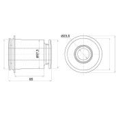 Сайлентблок FR переднего нижнего рычага TOYOTA LAND CRUISER 200 / SEQUOIA / TUNDRA / LEXUS LX570 07- <b>SAT ST-48654-60040</b>