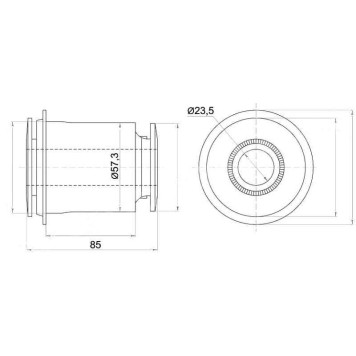 Сайлентблок FR переднего нижнего рычага TOYOTA LAND CRUISER 200 / SEQUOIA / TUNDRA / LEXUS LX570 07- <b>SAT ST-48654-60040</b>