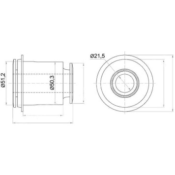Сайлентблок FR переднего нижнего рычага TOYOTA 4RUNNER / FJ CRUISER / LAND CRUISER PRADO / LEXUS GX460 09- <b>SAT ST-48654-60050</b>