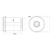 Сайлентблок RR переднего нижнего рычага TOYOTA LAND CRUISER 200 / SEQUOIA / TUNDRA / LEXUS LX570 07- <b>SAT ST-48655-60040</b>