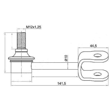 Тяга стабилизатора переднего TOYOTA LITEACE / TOWNACE NOAH 4WD 98- лев. <b>SAT ST-48810-28030</b>