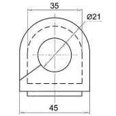 Втулка переднего стабилизатора D=22 TOYOTA AVENSIS / COROLLA (левый руль) D=22 03- <b>SAT ST-48815-02110</b>