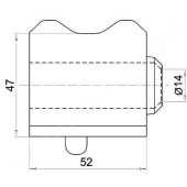 Втулка переднего стабилизатора D-23 TOYOTA AVENSIS ZRT270 08- лев. <b>SAT ST-48815-05170</b>