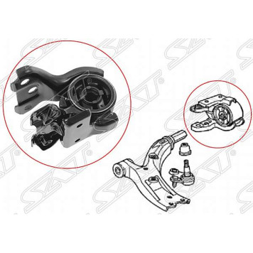 Сайлентблок перед. рычага задний Honda CR-V RE 07- / RM 12- прав. <b>SAT ST-51395-SWA-E02</b>