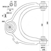 Рычаг перед. верхний с шаров. HONDA ACCORD 02- прав. <b>SAT ST-51450-SDA-023</b>