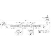 Шланг тормозной передний (Таиланд) SUZUKI ESCUDO / VITARA / X-90 88-98 лев. <b>SAT ST-51550-60A31</b>