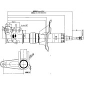 Стойка передняя HONDA (болт 14) CIVIC 01- прав. <b>SAT ST-51605-S5A-N05</b>