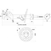 Стойка передняя HONDA FIT / ARIA / MOBILIO 01- прав. <b>SAT ST-51605-SAA-033</b>