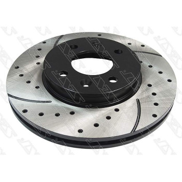 Комплект дисков тормозных передний перфорированные HYUNDAI SOLARIS 10- / KIA RIO 10- <b>SAT ST-51712-0U000PF</b>