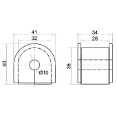 Втулка стабилизатора заднего D=10 HONDA HR-V 98-05 <b>SAT ST-52315-S2J-951</b>