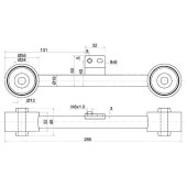 Тяга задняя продольная верхняя HONDA HR-V прав. <b>SAT ST-52390-S2H-000</b>