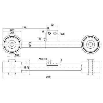 Тяга задняя продольная верхняя HONDA HR-V прав. <b>SAT ST-52390-S2H-000</b>