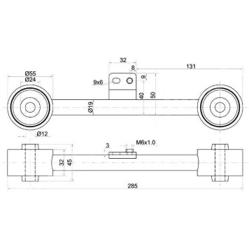 Тяга задняя продольная верхняя HONDA HR-V лев. <b>SAT ST-52400-S2H-000</b>