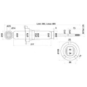 Стойка задняя HONDA STREAM 00-06 лев.=прав. <b>SAT ST-52611-S7A-N05</b>