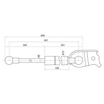 Амортизатор капота TOYOTA HARRIER / RX330 03- <b>SAT ST-53440-49145</b>