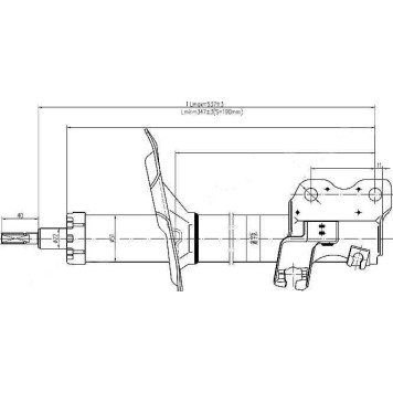 Стойка передняя NISSAN CEFIRO / MAXIMA / TINO / INFINITII30 / I35 98-03 лев. <b>SAT ST-54303-2Y985</b>