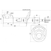 Стойка передняя HYUNDAI SOLARIS / ACCENT / KIA RIO / CITROEN PICASSO 99- / PEUGEOT 405 прав. <b>SAT ST-54660-4L100</b>