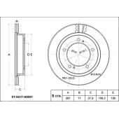 Диск тормозной перед SUZUKI GRAND VITARA G16B / J20 / H25 / 27 97-05 <b>SAT ST-55211-65D01</b>