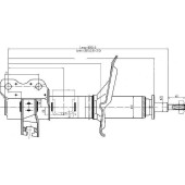 Стойка задняя NISSAN X-TRAIL 00-07 прав. <b>SAT ST-55302-8H625</b>