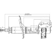 Стойка задняя NISSAN X-TRAIL 00-07 лев. <b>SAT ST-55303-8H625</b>