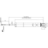 Амортизатор задний NISSAN MARCH / MICRA / CUBE 92-02 лев.=прав. <b>SAT ST-56210-41B25</b>