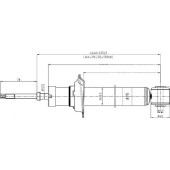 Стойка задняя NISSAN CEFIRO / MAXIMA / INFINITII30 / I35 98-03 лев.=прав. <b>SAT ST-56210-6Y325</b>