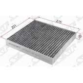 Фильтр салона MITSUBISHI LANCER 08- / OUTLANDER 06-12 / PEUGEOT 4007 08- угольный <b>SAT ST-6447.ZX S1-U</b>