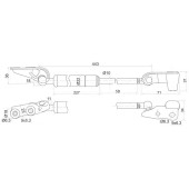 Амортизатор крышки багажника TOYOTA IPSUM ##M2# 01-09 прав. <b>SAT ST-68950-44070</b>