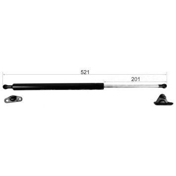 Амортизатор крышки багажника TOYOTA KLUGER / HIGHLANDER #CU2# 00-07 лев.=прав. <b>SAT ST-68950-49155</b>