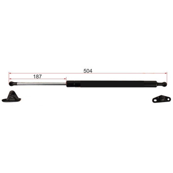 Амортизатор крышки багажника TOYOTA HARRIER RX330 03- лев.=прав. <b>SAT ST-68950-49225</b>