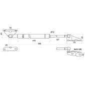 Амортизатор задней двери TOYOTA IPSUM 96-01 лев. <b>SAT ST-68960-44010</b>