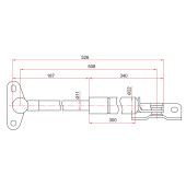Амортизатор крышки багажника TOYOTA HARRIER RX300 97-03 лев. <b>SAT ST-68960-49015</b>