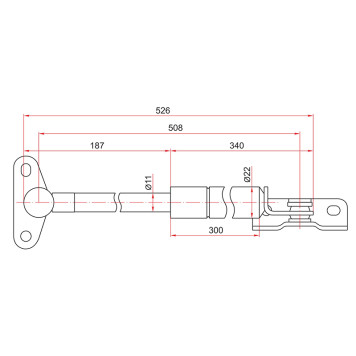 Амортизатор крышки багажника TOYOTA HARRIER RX300 97-03 лев. <b>SAT ST-68960-49015</b>