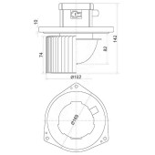 Мотор отопителя салона MITSUBISHI PAJERO SPORT 08- / L200 06- / NISSAN PATROL / SAFARI Y61 97-10 (LHD) <b>SAT ST-7802A105</b>