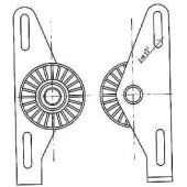 Натяжитель приводного ремня RENAULT CLIO / LAGUNA / LOGAN / MEGANE / SANDERO / SCENIC / SYMBOL 1,4 / 1,6 (8кл.) 97- <b>SAT ST-8200192843</b>