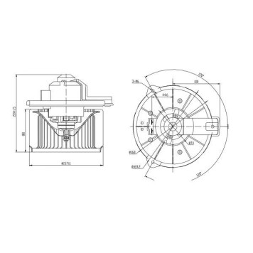 Мотор отопителя салона TOYOTA LAND CRUISER 100 / LX470 TYPE A / B 98- <b>SAT ST-87103-60220</b>