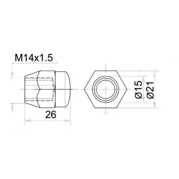 Гайка колесная TOYOTA BB / DUET / CAMI / PASSO / SPARKY 04- <b>SAT ST-90049-11073</b>