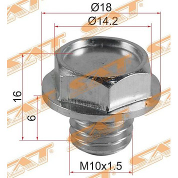 Пробка сливная TOYOTA MANY <b>SAT ST-90341-10011</b>