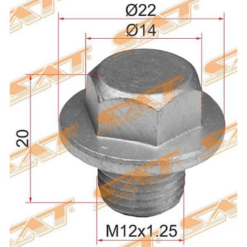 Пробка сливная TOYOTA MANY <b>SAT ST-90341-12023</b>