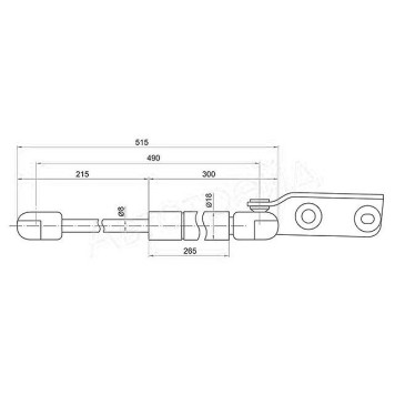 Амортизатор крышки багажника NISSAN AD / WINGROAD Y11 99-05 лев. <b>SAT ST-90453-WD000</b>