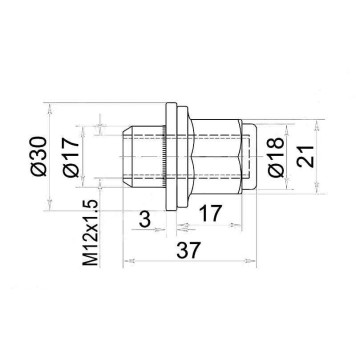 Гайка колесная хром закрытая HYUNDAI / KIA / LEXUS / MITSUBISHI / TOYOTA <b>SAT ST-90942-01033</b>