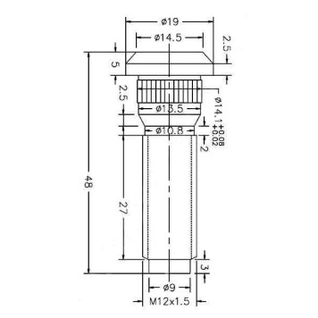 Шпилька ступицы TOYOTA <b>SAT ST-90942-02070</b>