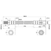 Шланг тормозной перед (Таиланд) TOYOTA DYNA 200 / TOYOACE G25 77-02 / RR LITE / TOWN / MASTERACE 88-99 лев.=прав. <b>SAT ST-90947-02492</b>