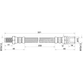 Шланг тормозной передний (Таиланд) TOYOTA DYNA 200 / TOYOACE G25 / HIACE / REGIUSACE 95-04 / RR LITE / TOWNACE <b>SAT ST-90947-02576</b>