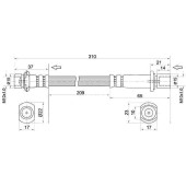 Шланг тормозной задний (Таиланд) TOYOTA ESTIMA / EMINA / LUCIDA / PREVIA 92-99 промежуточный+ABS <b>SAT ST-90947-02622</b>