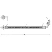 Шланг тормозной передний (Таиланд) TOYOTA LAND CRUISER лев.=прав. 92-06 <b>SAT ST-90947-02714</b>