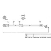 Шланг тормозной передний (Таиланд) TOYOTA AVALON / CAMRY / SCEPTER / WINDOM / LEXUS ES300 91-98 прав. <b>SAT ST-90947-02734</b>